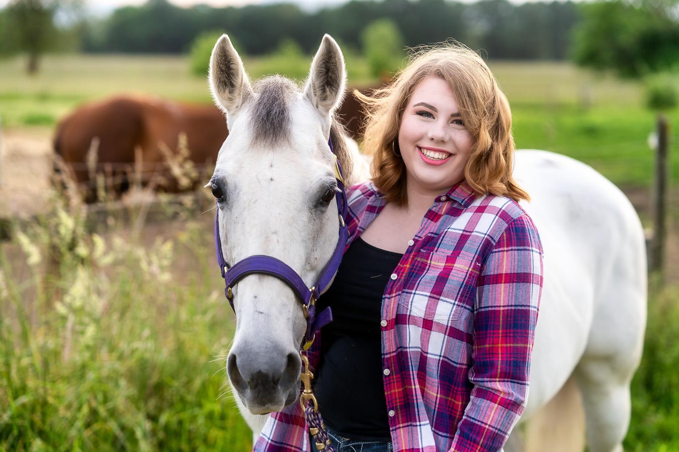 Senior portrait after a photography session.