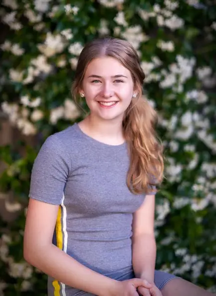 Senior portrait in soft natural light.
