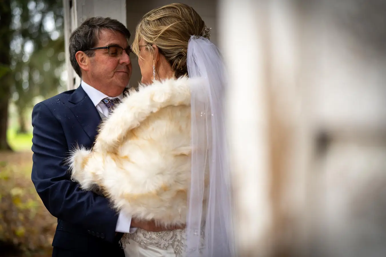 A joyful wedding portrait.