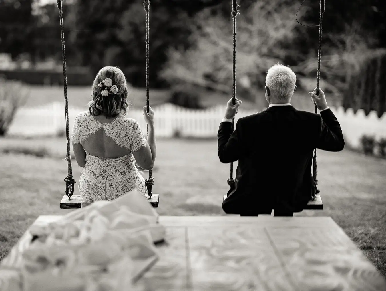 A couple enjoying a private moment.