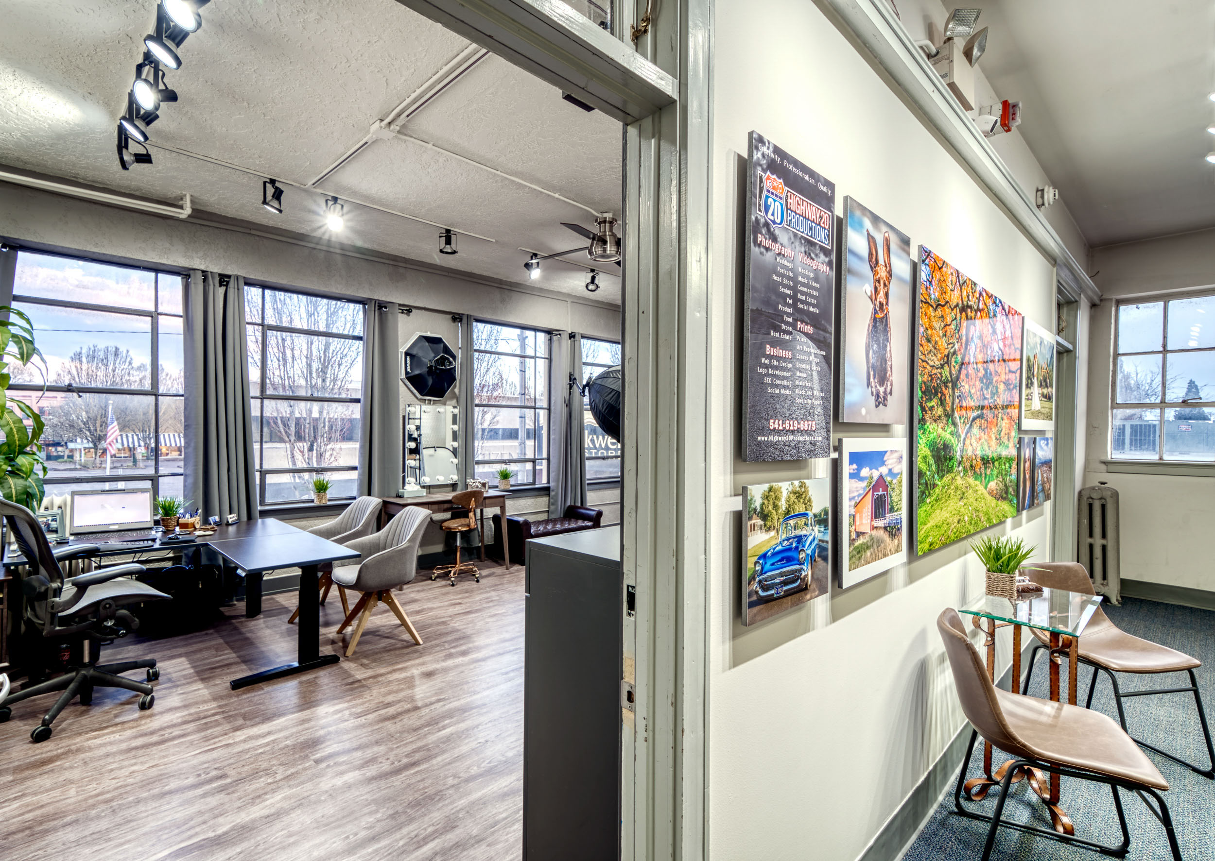 Inside and outside view of Transitions In Time at 230 SW 3rd St.